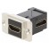Coupler | HDMI socket,both sides | DUALSLIM | gold-plated | 29mm фото 1