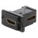 Coupler | HDMI socket,both sides | DUALSLIM | gold-plated | 29mm image 1