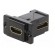 Coupler | HDMI socket,both sides | DUALSLIM | gold-plated | 29mm paveikslėlis 2