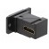 Coupler | HDMI socket,both sides | DUALSLIM | gold-plated | 29mm paveikslėlis 4