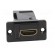 Coupler | HDMI socket,both sides | DUALSLIM | gold-plated | 29mm paveikslėlis 9