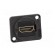 Coupler | HDMI socket,both sides | FT | gold-plated | 19x24mm фото 9