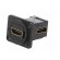 Coupler | HDMI socket,both sides | FT | gold-plated | 19x24mm | angled фото 2