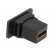 Coupler | HDMI socket,both sides | SLIM | gold-plated | 29mm paveikslėlis 4