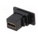 Coupler | HDMI socket,both sides | SLIM | gold-plated | 29mm paveikslėlis 6