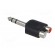 Adapter | Jack 6.35mm plug,RCA socket x2 | stereo image 8