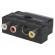 Adapter | RCA socket x3,SCART plug,SVHS socket 4pin paveikslėlis 1