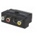 Adapter | RCA socket x3,SCART plug,SVHS socket 4pin paveikslėlis 2