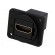 Coupler | HDMI socket,both sides | shielded | Case: XLR standard image 1