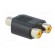 T adapter | RCA socket,RCA socket x2 | mono фото 8