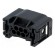 Connector: automotive | MQS | female | plug | for cable | PIN: 6 | black image 1