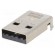 Plug | USB A | male | on PCBs | SMT | PIN: 4 | horizontal | USB 2.0 | in-tray image 1