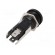Fuse holder | cylindrical fuses | 5x20mm | 16A | on panel | black | FIZ фото 6