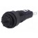 Fuse holder | cylindrical fuses | 5x20mm | 250V | on panel | black image 1