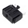 Fuse holder | cylindrical fuses | 5x20mm | snap-fastener | black image 1