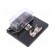 Fuse boxes | 19mm | 30A | screw | Leads: connectors 6,4mm | Body: black image 1