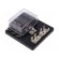 Fuse boxes | 19mm | 30A | screw | Leads: connectors 6,4mm | Body: black image 1