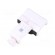 Cable organizer | Colour: white | Mat: ABS,silicone,steel image 2