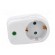 Plug socket strip: supply | Sockets: 1 | 230VAC | 16A | white paveikslėlis 9