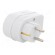 Plug socket strip: supply | Sockets: 1 | 230VAC | 16A | white фото 4
