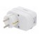 Plug socket strip: supply | Sockets: 1 | 230VAC | 16A | white image 6