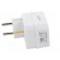 Plug socket strip: supply | Sockets: 1 | 230VAC | 16A | white paveikslėlis 7