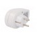 Plug socket strip: supply | 16A | white | 230VAC | Sockets: 1 фото 4