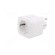 Plug socket strip: protective | Sockets: 1 | 230VAC | 16A | white | IP20 image 2
