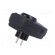 Plug socket strip: protective | Sockets: 1 | 250VAC | 16A | black | IP20 image 6