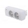 Plug socket strip: protective | Sockets: 2 | 230VAC | 10A | white image 2