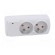 Plug socket strip: protective | Sockets: 2 | 230VAC | 10A | white image 9