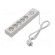 Plug socket strip: protective | Sockets: 5 | 250VAC | 10A | grey | 1.5m image 1