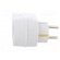 Plug socket strip: supply | Sockets: 1 | 230VAC | 16A | white image 3