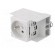 F-type socket | 230VAC | 16A | for DIN rail mounting image 2