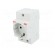 F-type socket | 250VAC | 16A | for DIN rail mounting фото 2