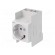 F-type socket (Schuko) | 230VAC | 16A | for DIN rail mounting image 1