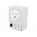 USA-type socket | 125VAC | 6.3A | IP20 | DIN | 92x62x48mm image 1