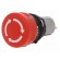 Switch: emergency stop | 16mm | Stabl.pos: 2 | NC x2 | red | none | IP65 image 1