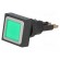 Switch: push-button | Stabl.pos: 1 | 16mm | green | filament lamp фото 1