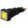 Switch: push-button | Stabl.pos: 1 | 16mm | yellow | filament lamp image 1