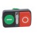 Switch: double | 22mm | Stabl.pos: 1 | green/red | IP20 | flat + convex фото 9