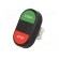 Switch: double | Stabl.pos: 1 | 22mm | green/red | Illumin: none | IP66 фото 2
