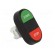 Switch: double | Stabl.pos: 1 | 22mm | green/red | Illumin: none | IP66 фото 8