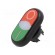 Switch: double | 22mm | Stabl.pos: 1 | green/red | M22-FLED,M22-LED image 1