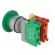 Switch: push-button | Stabl.pos: 1 | NC + NO | 3A/230VAC | 22mm | green paveikslėlis 4