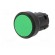 Switch: push-button | 22mm | Stabl.pos: 1 | green | none | flat | Pos: 2 image 2