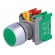 Switch: push-button | Stabl.pos: 1 | NC + NO | 3A/230VAC | 22mm | green image 1