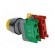 Switch: push-button | Stabl.pos: 1 | NC + NO | 3A/230VAC | 22mm | yellow image 4