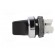 Switch: rotary | 22mm | black | none | IP66 | prominent | Pos: 2 | Ø22.5mm image 3