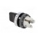 Switch: rotary | 22mm | black | none | IP66 | prominent | Pos: 2 | Ø22.5mm image 4